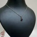 گردنبند نقره مدل آرامش – پلاک سنگ آمیتیست اصل | ژوو
