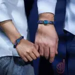 دستبند چرم طبیعی مدل نجوا – سنگ عقیق ابر و باد اصل | ژوو - Image 2