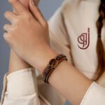 دستبند چرم طبیعی مدل شکارچی – سنگ چشم ببر اصل | ژوو - Image 5
