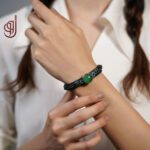 خرید دستبند سنگ عقیق سبز با قابلیت سفارشی سازی