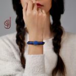 خرید دستبند سنگ عقیق آبی با قابلیت سفارشی سازی