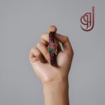 دستبند چرم طبیعی مدل روجا – سنگ جید (عقیق جید) اصل - Image 3