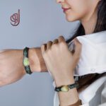 ست دستبند چرم طبیعی مدل پیمان – سنگ عقیق هاله اصل | ژوو - Image 2