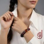 خرید دستبند سنگ عقیق سرخ با قابلیت سفارشی سازی